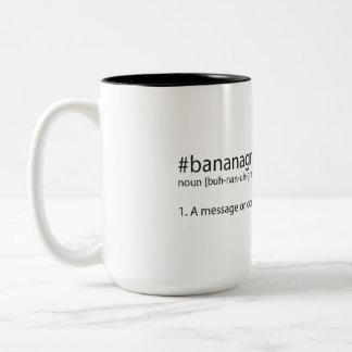 Tasse 2 Couleurs #bananagram défini