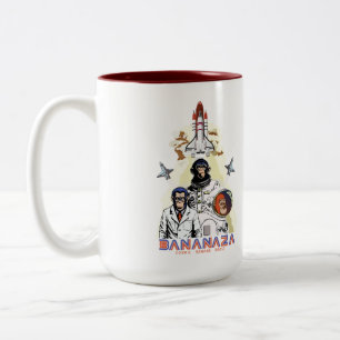 Tasse 2 Couleurs BANANAZA : Équipe de singes de l'espace