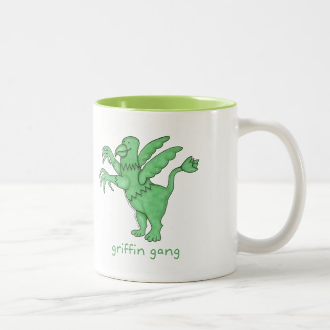 Tasse 2 Couleurs Bande de griffon (Droit)