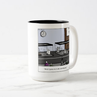 Tasse 2 Couleurs Bande dessinée de souris de laboratoire de groupe