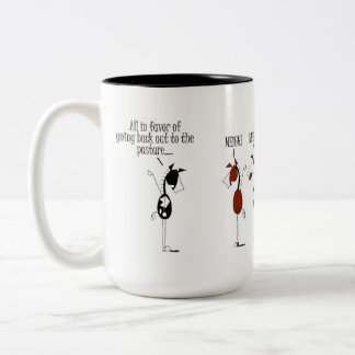 Tasse 2 Couleurs Bande dessinée de vote de cheval drôle