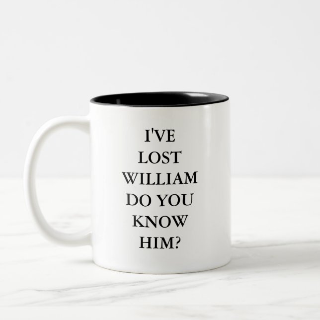 Tasse 2 Couleurs Bande dessinée personnalisée drôle  (Gauche)