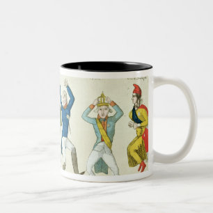 Tasse 2 Couleurs Bande dessinée satirique dépeignant la clé