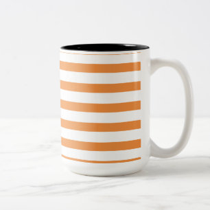 Tasse 2 Couleurs Bande horizontale orange et blanche
