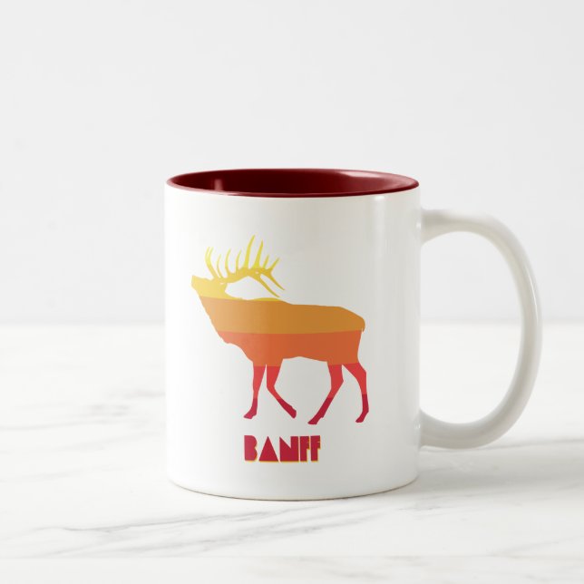 Tasse 2 Couleurs Banff Elk (Droit)