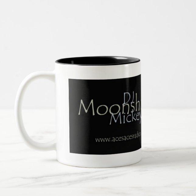 Tasse 2 Couleurs bannière de DJ Moonshinemickey (Gauche)
