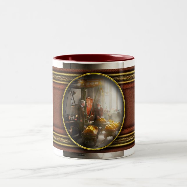 Tasse 2 Couleurs Banquier - Vaut son pesant d'or (Centre)