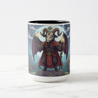 Tasse 2 Couleurs Baphomet de dessin animé
