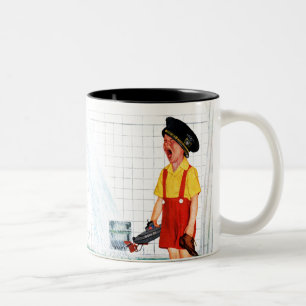 Tasse 2 Couleurs Baquet de débordement