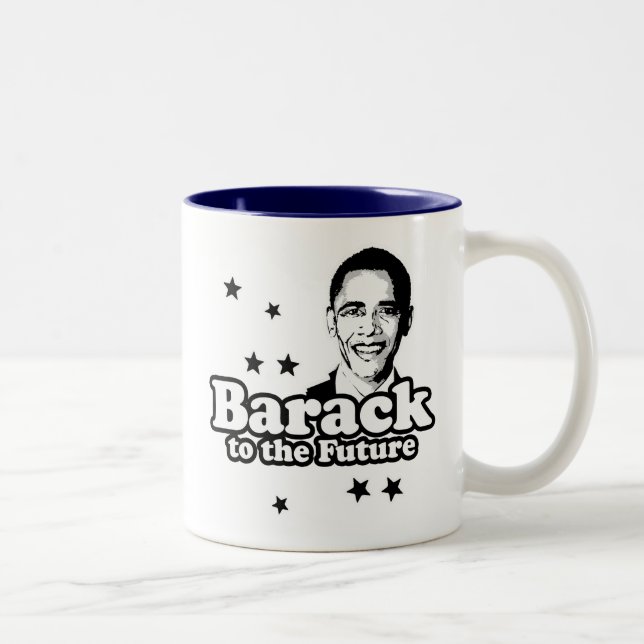 Tasse 2 Couleurs Barack au futur T-shirt (Droit)