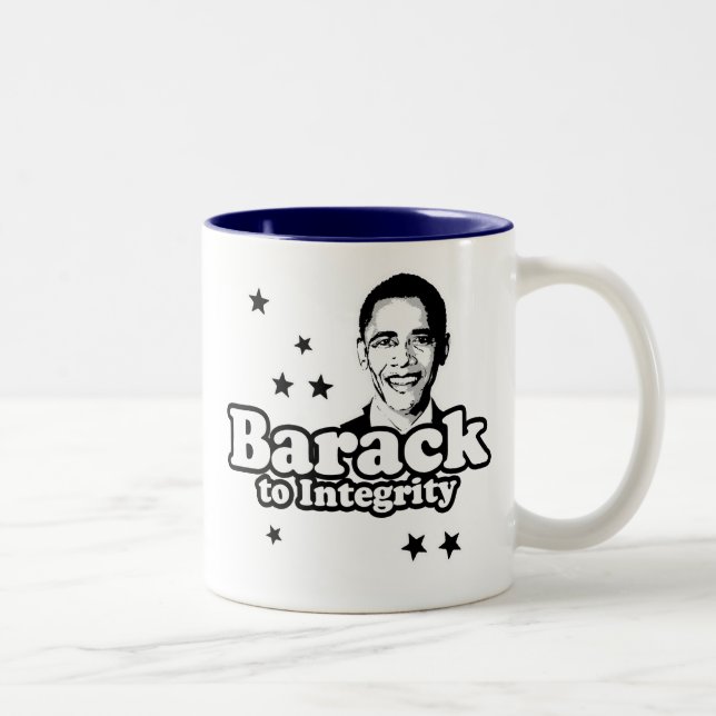 Tasse 2 Couleurs Barack au T-shirt d'intégrité (Droit)