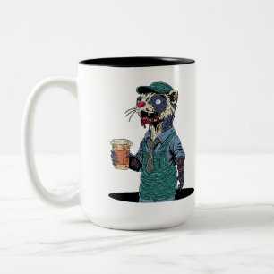 Tasse 2 Couleurs Barista furet zombie