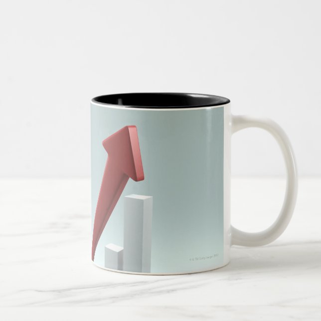 Tasse 2 Couleurs Barre analogique et flèche avec la formule (Droit)