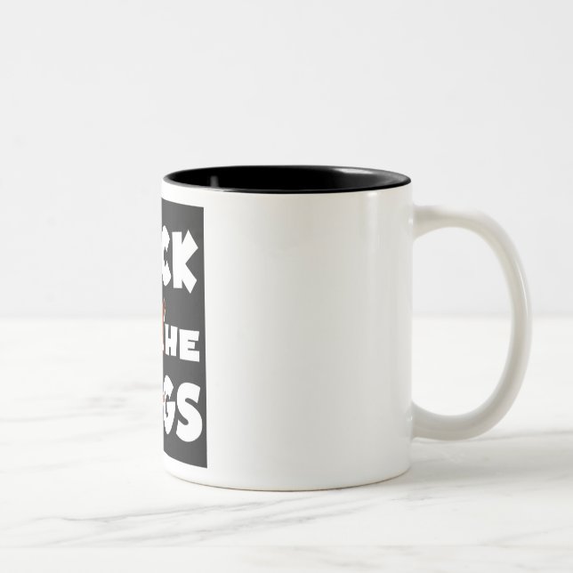 Tasse 2 Couleurs Basculez les logos de chiens (1) (Droit)