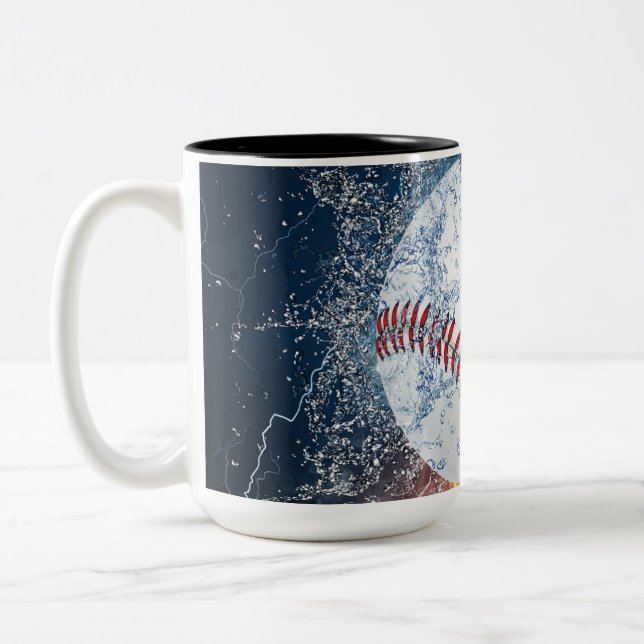 Tasse 2 Couleurs Baseball (Gauche)