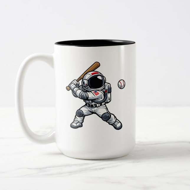 Tasse 2 Couleurs Baseball Astronaute (Gauche)