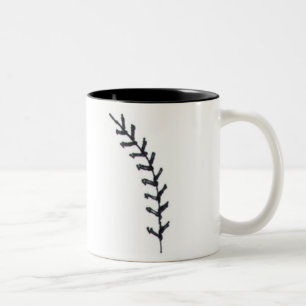 Tasse 2 Couleurs Baseball est un amour avec Citation Ball Stitch Im