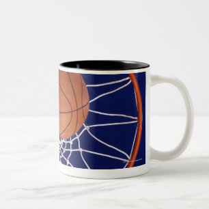 Tasse 2 Couleurs basket-ball dans le cercle