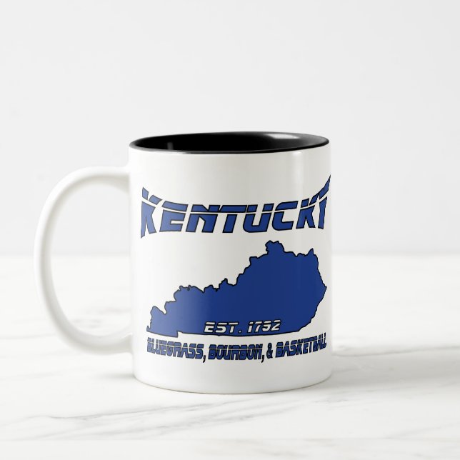 Tasse 2 Couleurs Basket-ball des Bourbons du Kentucky Bluegrass (Gauche)