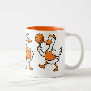 Tasse 2 Couleurs Basket-ball Silly Goose  Panier drôle de l'oie vin