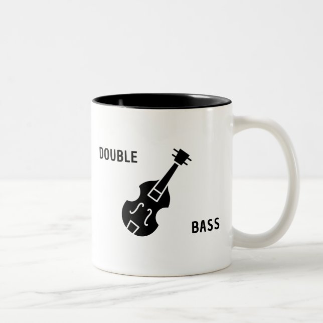 Tasse 2 Couleurs Basse double en noir (Droit)