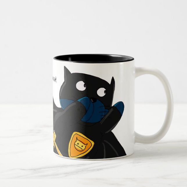 Tasse 2 Couleurs Batcat (Droit)