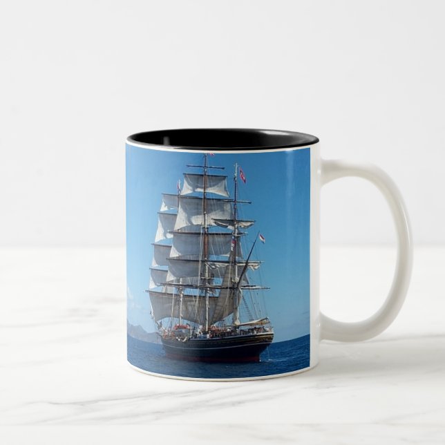 Tasse 2 Couleurs Bateau (Droit)