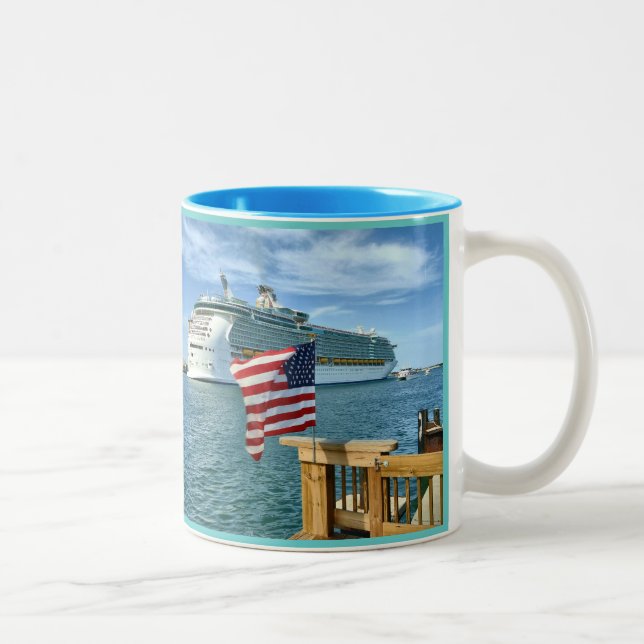 Tasse 2 Couleurs Bateau de croisière de Sailaway (Droit)