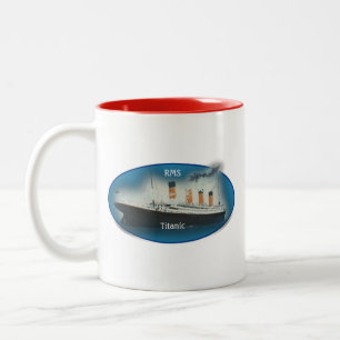 Tasse 2 Couleurs Bateau de ligne White Star Line du Titanic Maritim