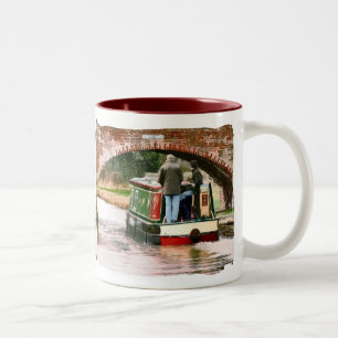 TASSE 2 COULEURS BATEAUX CANAL UK