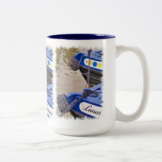 TASSE 2 COULEURS BATEAUX CANAL UK (Droit)