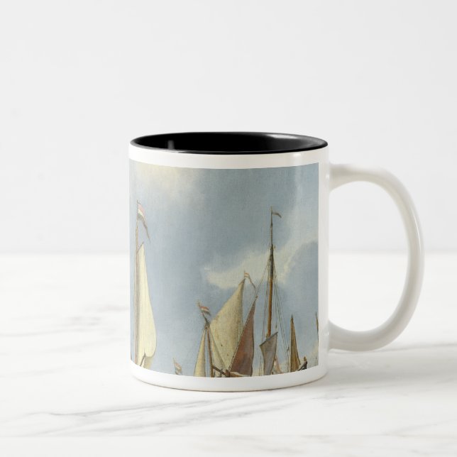 Tasse 2 Couleurs Bateaux dans l'eau calme avec des figures du (Droit)