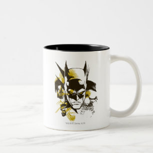 Tasse 2 Couleurs Batman Cowl et Skuls
