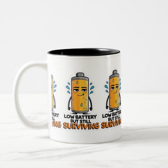 Tasse 2 Couleurs Batterie basse (Gauche)