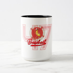 Tasse 2 Couleurs Batteur de Banane Drôle Graphique personnalisé Bas