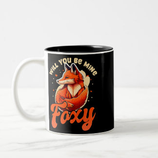 Tasse 2 Couleurs Be Mine Foxy Design Fox Valentine 177