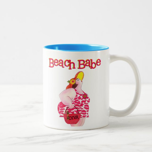 Tasse 2 Couleurs "Beach Babe" (Droit)