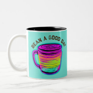 Tasse 2 Couleurs Bean A Good Day Coffee Love