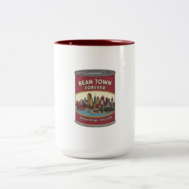 Tasse 2 Couleurs Bean Town Forever Boston (Centre)