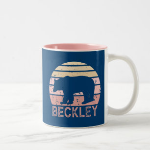Tasse 2 Couleurs Bear rétro Beckley West Virginia
