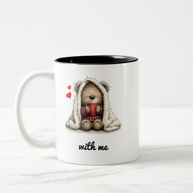 Tasse 2 Couleurs Bear With Me  (Gauche)