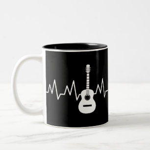 Tasse 2 Couleurs Beat cardiaque de guitare acoustique