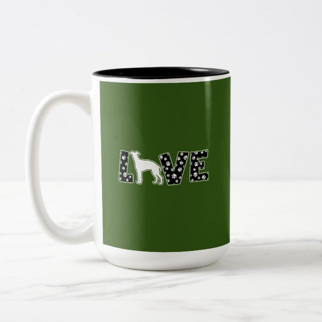 Tasse 2 Couleurs Beau cadeau vert pour amateur de marionnettes avec (Gauche)