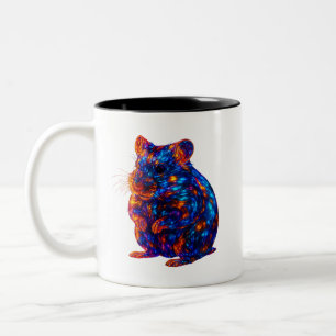 Tasse 2 Couleurs Beau Hamster brillant Art
