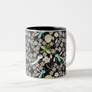Tasse 2 Couleurs Beau Motif de printemps
