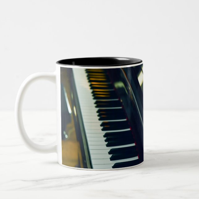 Tasse 2 Couleurs Beau piano (Gauche)