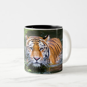 Tasse 2 Couleurs Beau tigre dans l'eau