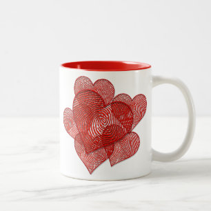 Tasse 2 Couleurs Beaucoup de coeur Imprimer