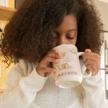 Tasse 2 Couleurs Beauté moderne Pastel Pink Nom de l'enfant<br><div class="desc">Beauté moderne Pastel Pink Nom de l'enfant</div>