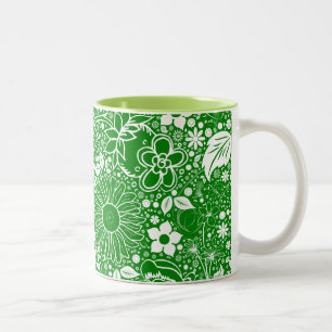 Tasse 2 Couleurs Beautés botaniques vertes